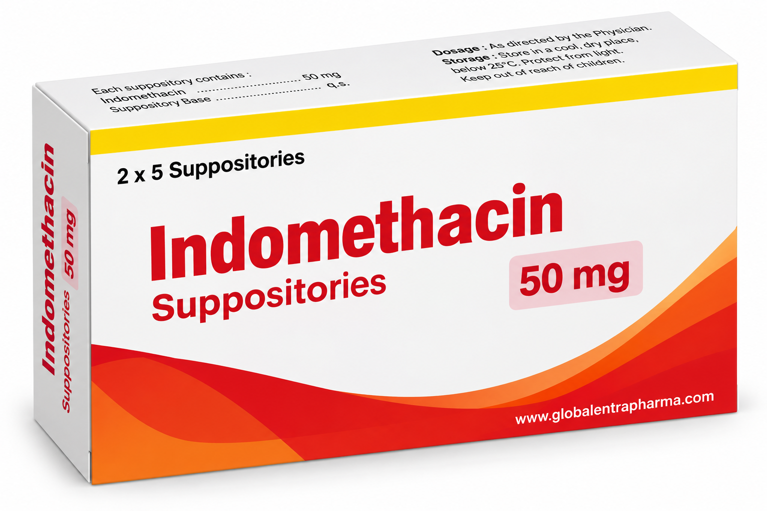 Indomethacin Suppositories 50 mg Manufacturer in India